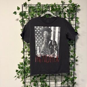 Jimi Hendrix Graphic Tee - Black